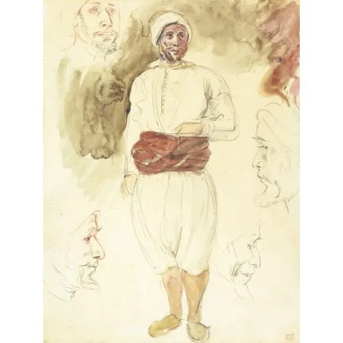 Eugene Delacroix, Chef Arabe Romance Eugène Delacroix, Chef arabe Romance Art Movements Eugène Delacroix, Chef arabe, Romance, can be purchased or downloaded as a