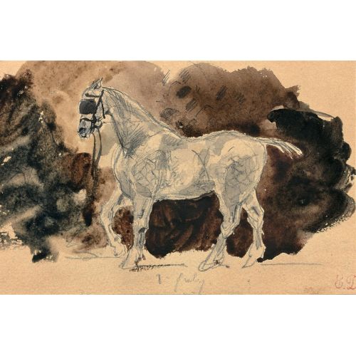 Eugene Delacroix, Ahırdaki At Eugene Delacroix, Ahırdaki At