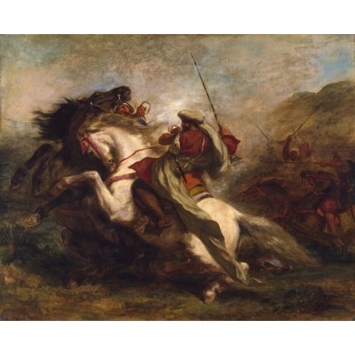 Eugene Delacroix, Faslı Süvarilerin Çarpışması Eugene Delacroix, Faslı Süvarilerin Çarpışması