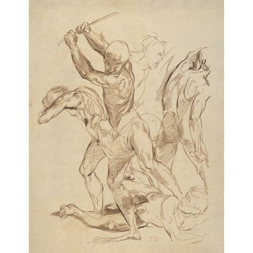 Eugene Delacroix, Raphael'den Sonra Çıplak Erkeklerin Savaşı Eugene Delacroix, Raphael'den Sonra Çıplak Erkeklerin Savaşı