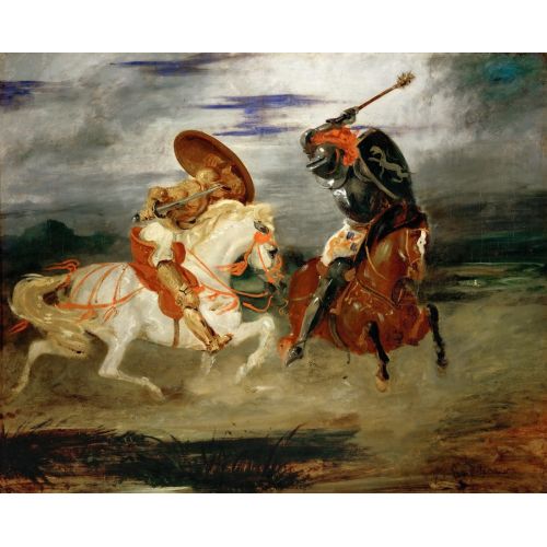 Eugene Delacroix, Kırsalda Şövalyelerin Karşılaşması