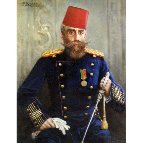Fausto Zonaro, Portrait Of Mahmud Sevket Pasha Realism Fausto Zonaro Portrait Of Mahmud Sevket Pasha Realism Art Movements Canvas, Drawing Paper Prints, Reproduction Oil Painting and