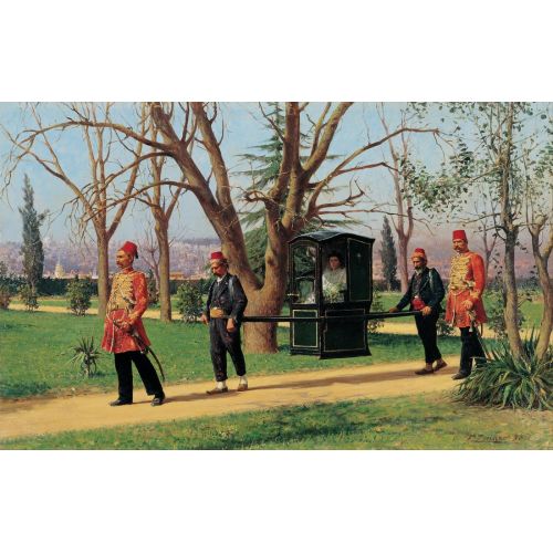 Fausto Zonaro, İngiliz Büyükelçisinin Palanquin Süren Kızı