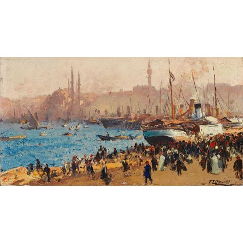 Fausto Zonaro, The Golden Horn Fausto Zonaro, The Golden Horn