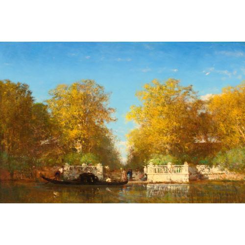 Felix Ziem, Venise Entree Des Jardins Francais Realism Felix Ziem Venise Entree Des Jardins Francais Realism Art Movements Canvas, Drawing Paper Prints, Reproduction Oil Painting and