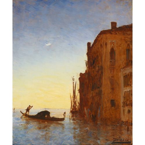 Felix Ziem, Gondole Sur La Lagune Venise
