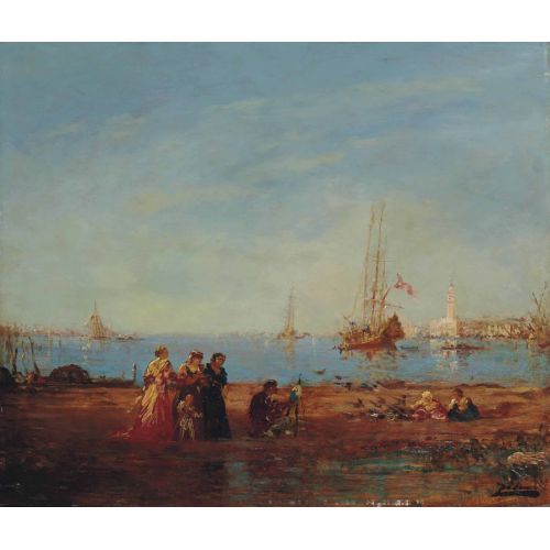 Felix Ziem, Büyük Bassi Önündeki Ressam Felix Ziem, Büyük Bassi Önündeki Ressam