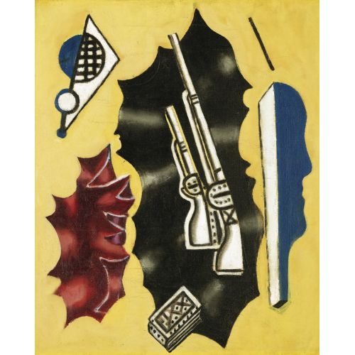 Fernand Leger, Composition Aux Fusils Sur Fond Jaune