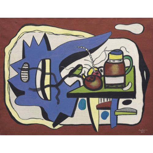 Fernand Leger, Composition Avec Vase Nature Morte Avec Vase