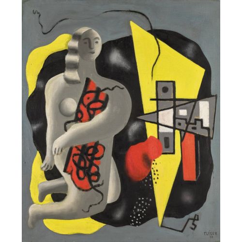 Fernand Leger, Composition La Danseuse Au Triangle Jaune Fernand Leger, Composition La Danseuse Au Triangle Jaune