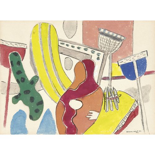 Fernand Leger, Deauville Plajında Kompozisyon Fernand Leger, Deauville Plajında Kompozisyon