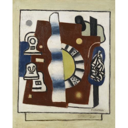 Fernand Leger, Composition Sur Fond Brun Fernand Leger, Composition Sur Fond Brun