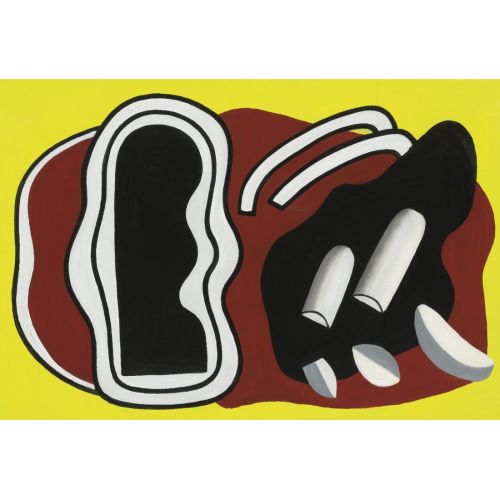 Fernand Leger, Composition Sur Fond Rouge Et Jaune Fernand Leger, Composition Sur Fond Rouge Et Jaune