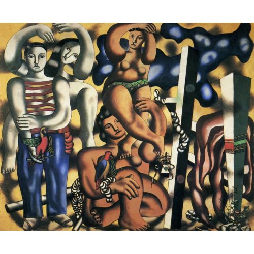 Fernand Leger, Composition With The Two Parrots Fernand Leger, Composition With The Two Parrots