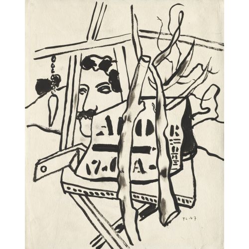 Fernand Leger, Bahçede Fernand Leger, Bahçede