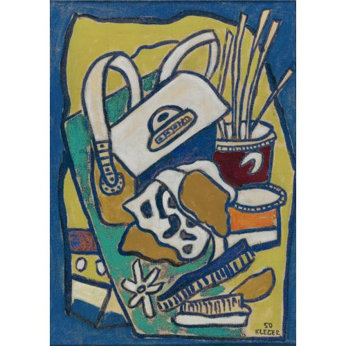 Fernand Leger, Deux Brosses Et Un Sac A Main Fernand Leger, Deux Brosses Et Un Sac A Main