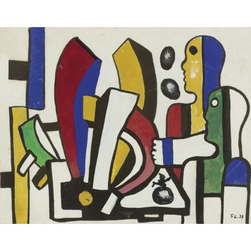 Fernand Leger, Aldes'te İki Kadın Fernand Leger, Aldes'te İki Kadın
