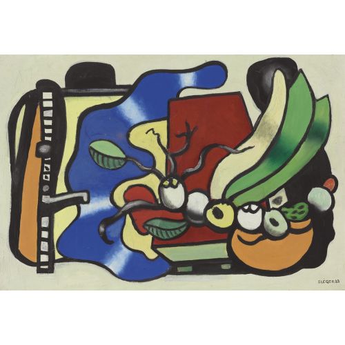Fernand Leger, Üç Yapraklı Natürmort İçin Taslak Fernand Leger, Üç Yapraklı Natürmort İçin Taslak
