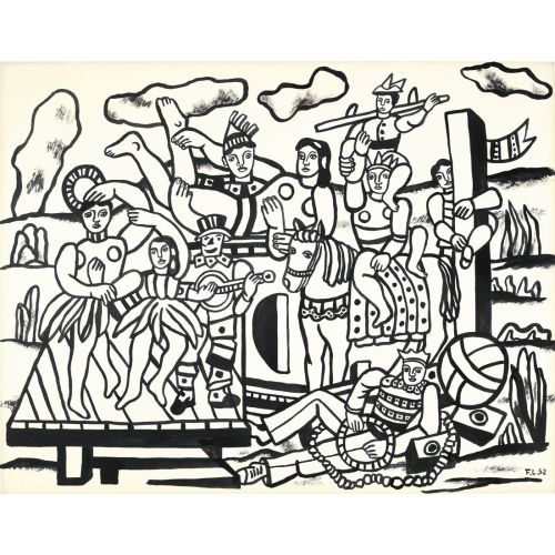 Fernand Leger, Büyük Geçit Töreni İçin Etüt Fernand Leger, Büyük Geçit Töreni İçin Etüt
