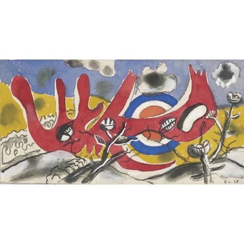 Fernand Leger, Halk Havacılık Merkezi İçin Dekoratif Proje Taslağı Fernand Leger, Halk Havacılık Merkezi İçin Dekoratif Proje Taslağı