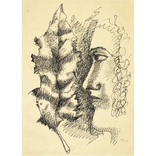 Fernand Leger, Yaprak Taşıyan Kadın Fernand Leger, Yaprak Taşıyan Kadın