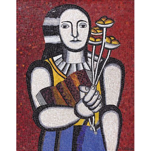 Fernand Leger, Çiçek Taşıyan Kadın Fernand Leger, Çiçek Taşıyan Kadın