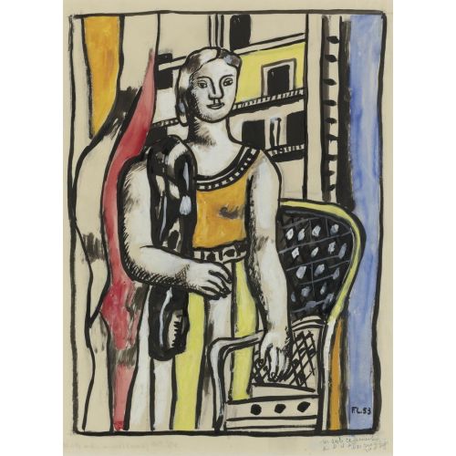 Fernand Leger, Atkılı Kadın Fernand Leger, Atkılı Kadın