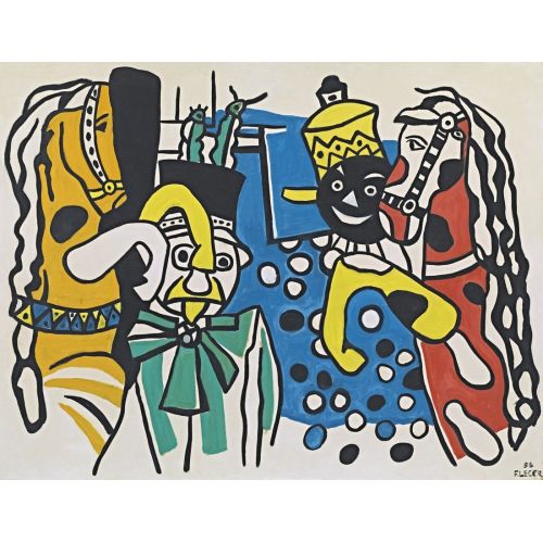 Fernand Leger, Clowns Et Chevaux