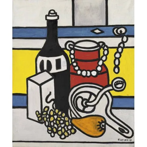 Fernand Leger, Siyah Şişe Fernand Leger, Siyah Şişe