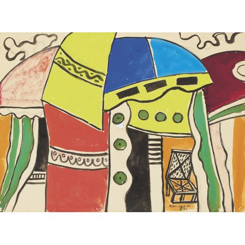 Fernand Leger, Çadır Altındaki Sandalye Fernand Leger, Çadır Altındaki Sandalye