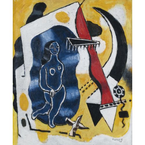 Fernand Leger, Mavi Dansçı, İlk Durum Fernand Leger, Mavi Dansçı, İlk Durum