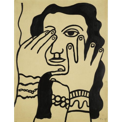 Fernand Leger, Siyah Saçlı Kadın