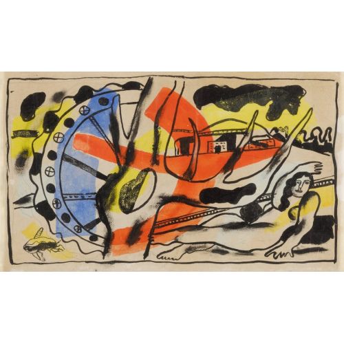 Fernand Leger, Manzarada Kadın Fernand Leger, Manzarada Kadın