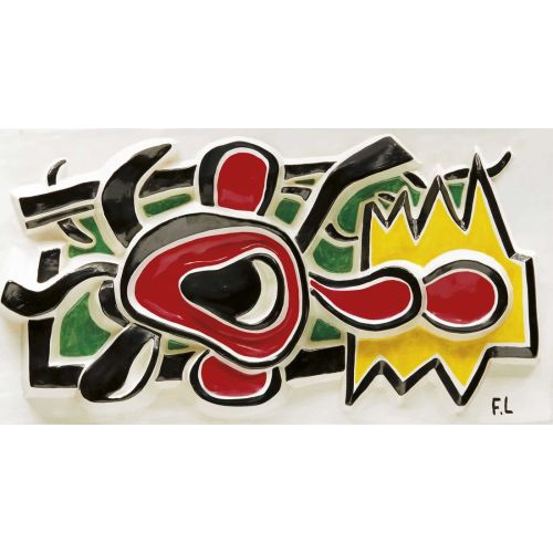 Fernand Leger, Yatay Kırmızı Çiçek Fernand Leger, Yatay Kırmızı Çiçek