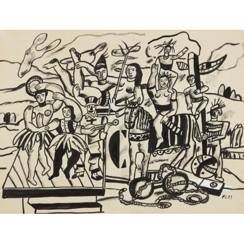 Fernand Leger, Büyük Geçit Töreni, Etüt Fernand Leger, Büyük Geçit Töreni, Etüt