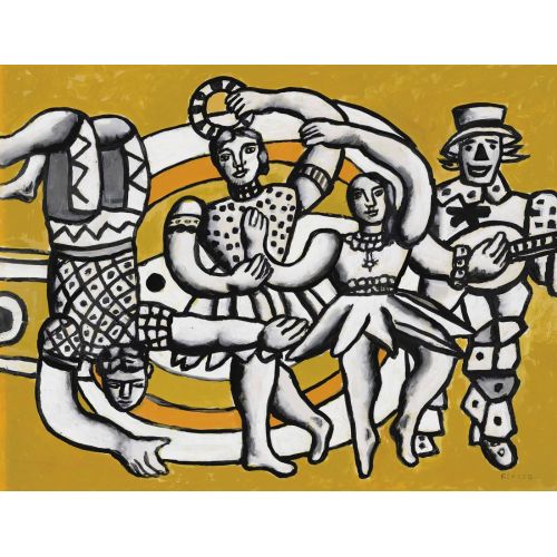 Fernand Leger, Sarı Zeminde Geçit Töreni Fernand Leger, Sarı Zeminde Geçit Töreni
