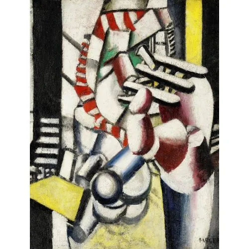 Fernand Léger, Yaralı Kübizm Sanat Akımları Fernand Léger, Yaralı, Kübizm, adlı tabloyu yüksek çözünürlüklü