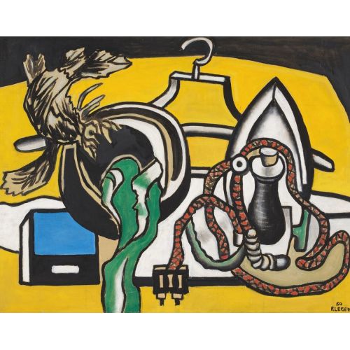 Fernand Leger, Yeşil Şapka Ve Ütü Fernand Leger, Yeşil Şapka Ve Ütü