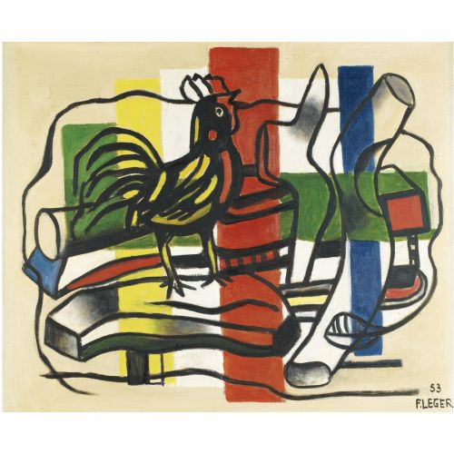 Fernand Leger, Sarı Ve Siyah Horoz
