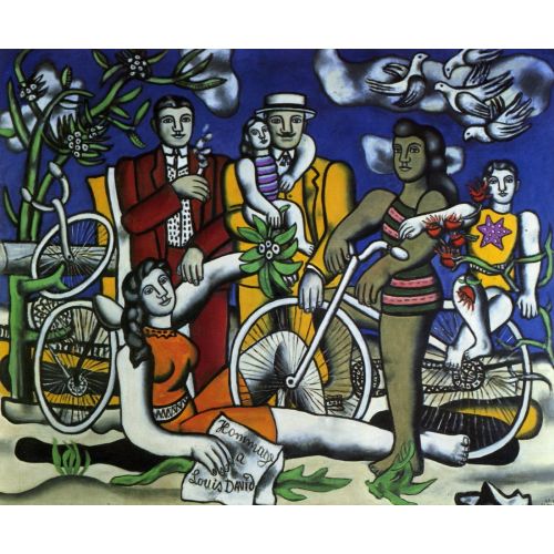 Fernand Leger, Leisures On Red Bottom Fernand Leger, Leisures On Red Bottom