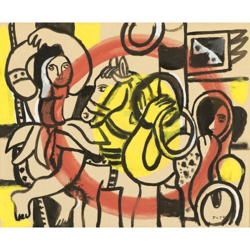 Fernand Leger, Le Jongleur Et La Danseuse Fernand Leger, Le Jongleur Et La Danseuse