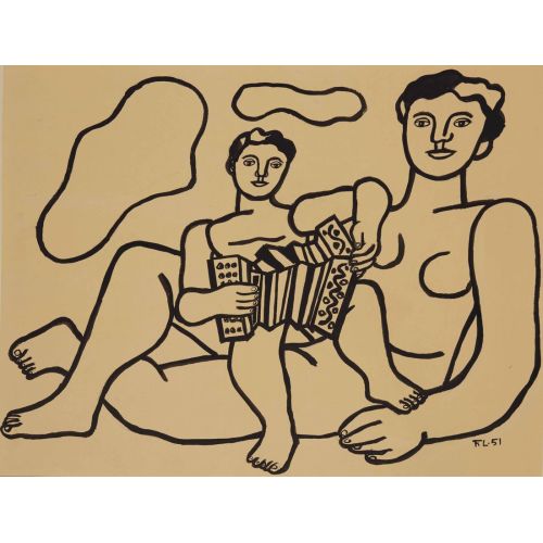 Fernand Leger, Akordeon Çalan Çocuk Fernand Leger, Akordeon Çalan Çocuk