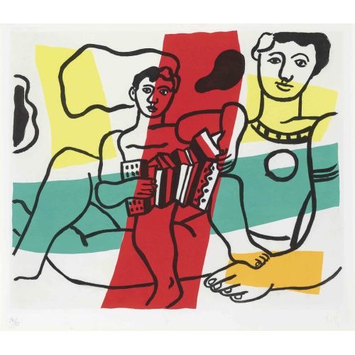 Fernand Leger, Akordeon Çalan Çocuk Fernand Leger, Akordeon Çalan Çocuk