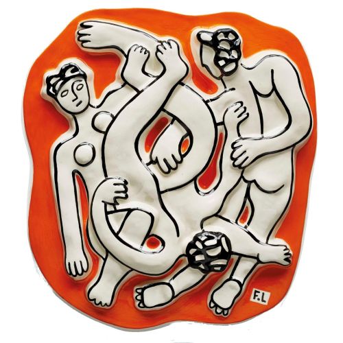 Fernand Leger, Turuncu Zeminde Akrobatlar Fernand Leger, Turuncu Zeminde Akrobatlar