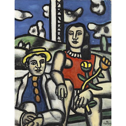 Fernand Leger, Les Deux Amoureux, 1er Etat Fernand Leger, Les Deux Amoureux, 1er Etat