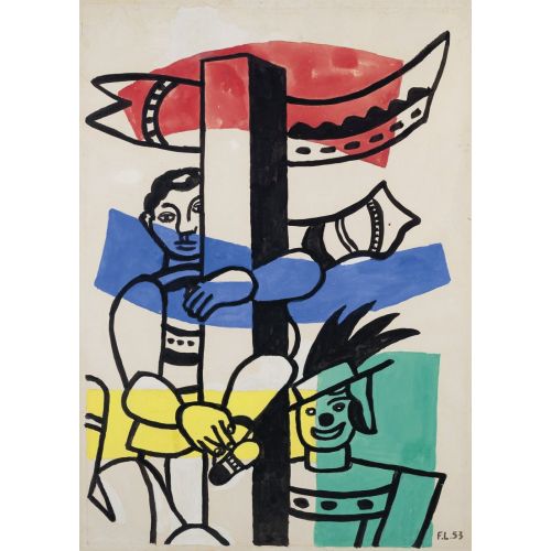 Fernand Leger, Les Deux Clowns Fernand Leger, Les Deux Clowns