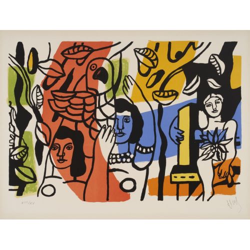 Fernand Leger, Les Femmes Au Perroquet