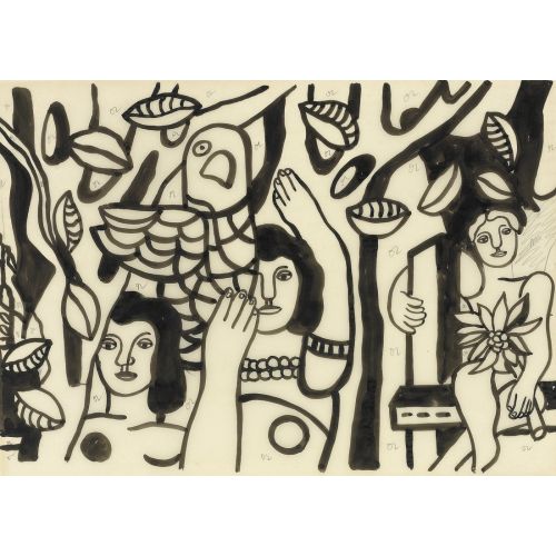 Fernand Leger, Les Femmes Aux Perroquets