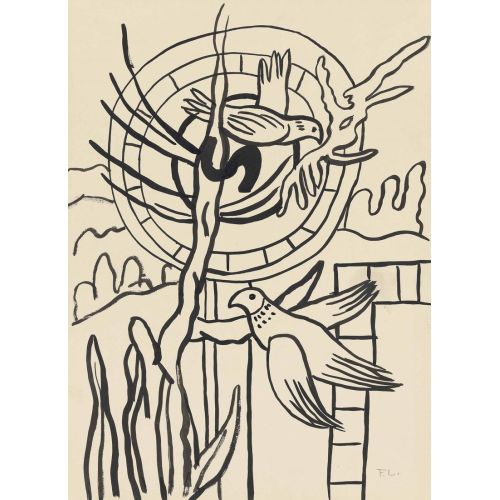 Fernand Leger, Çarkta Kuşlar, Şehir İçin Etüt Fernand Leger, Çarkta Kuşlar, Şehir İçin Etüt