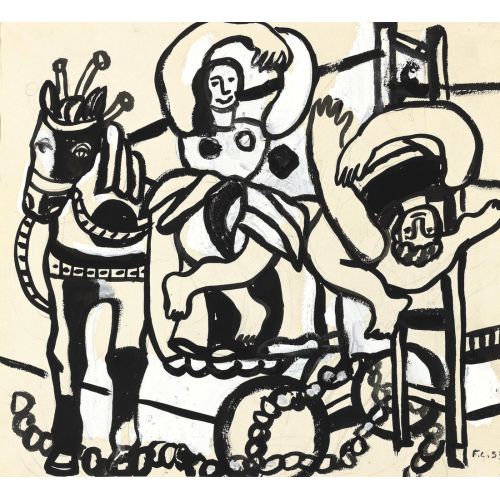 Fernand Leger, Trapezci Ve Süvari Kadın Fernand Leger, Trapezci Ve Süvari Kadın